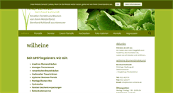 Desktop Screenshot of blumen-wilheine.de